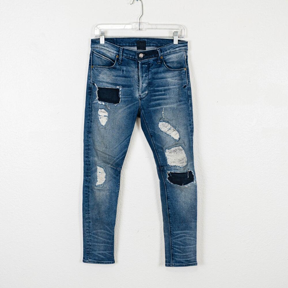 RtA Women's Patched distressed boyfriend jeans size 27